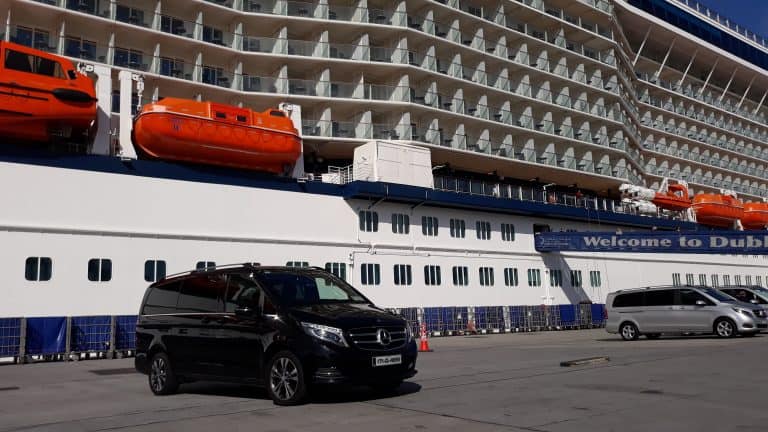 Executive chauffeur car at Dublin Cruise Port