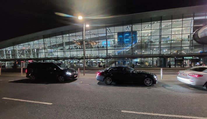 two-black-mercedes-at-dublin-airport